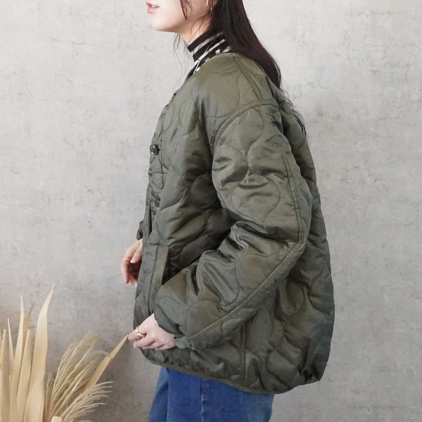 キルティング中綿ブルゾン