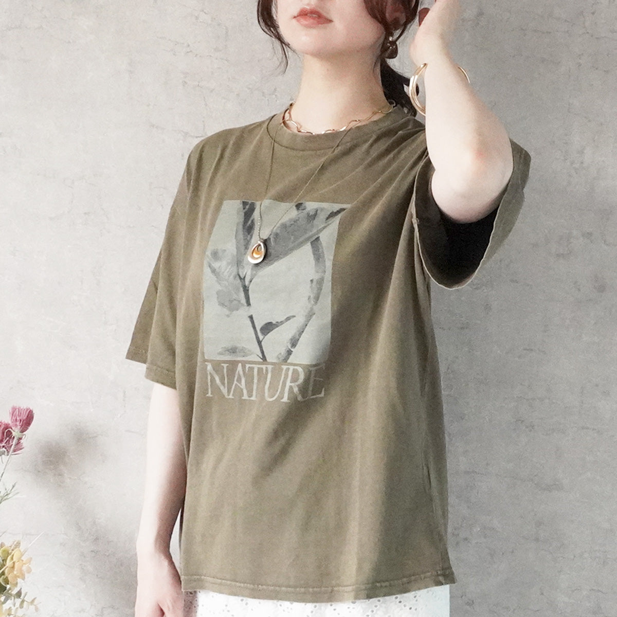 ピグメントフォトプリントTシャツ