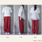 バックティアードチュールTシャツ