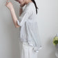 バックティアードチュールTシャツ