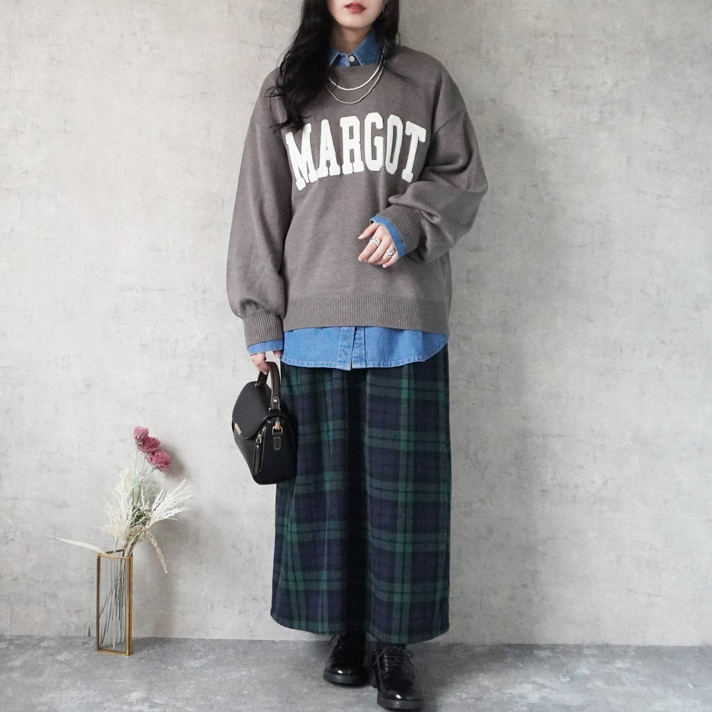 ワッペンロゴニットプルオーバー