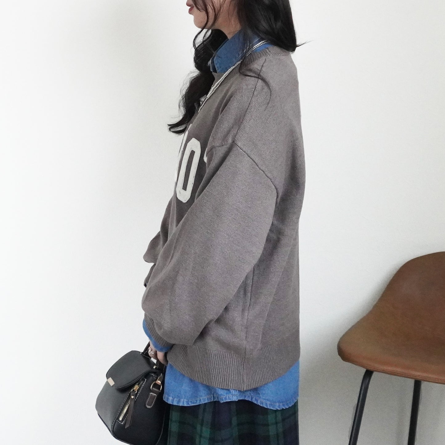 ワッペンロゴニットプルオーバー