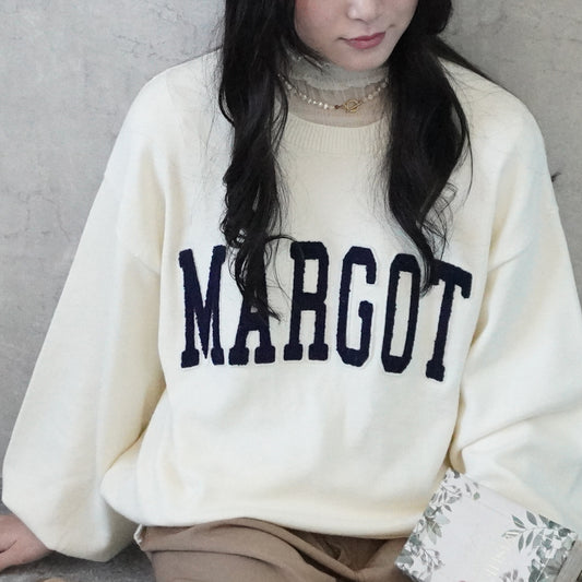 ワッペンロゴニットプルオーバー