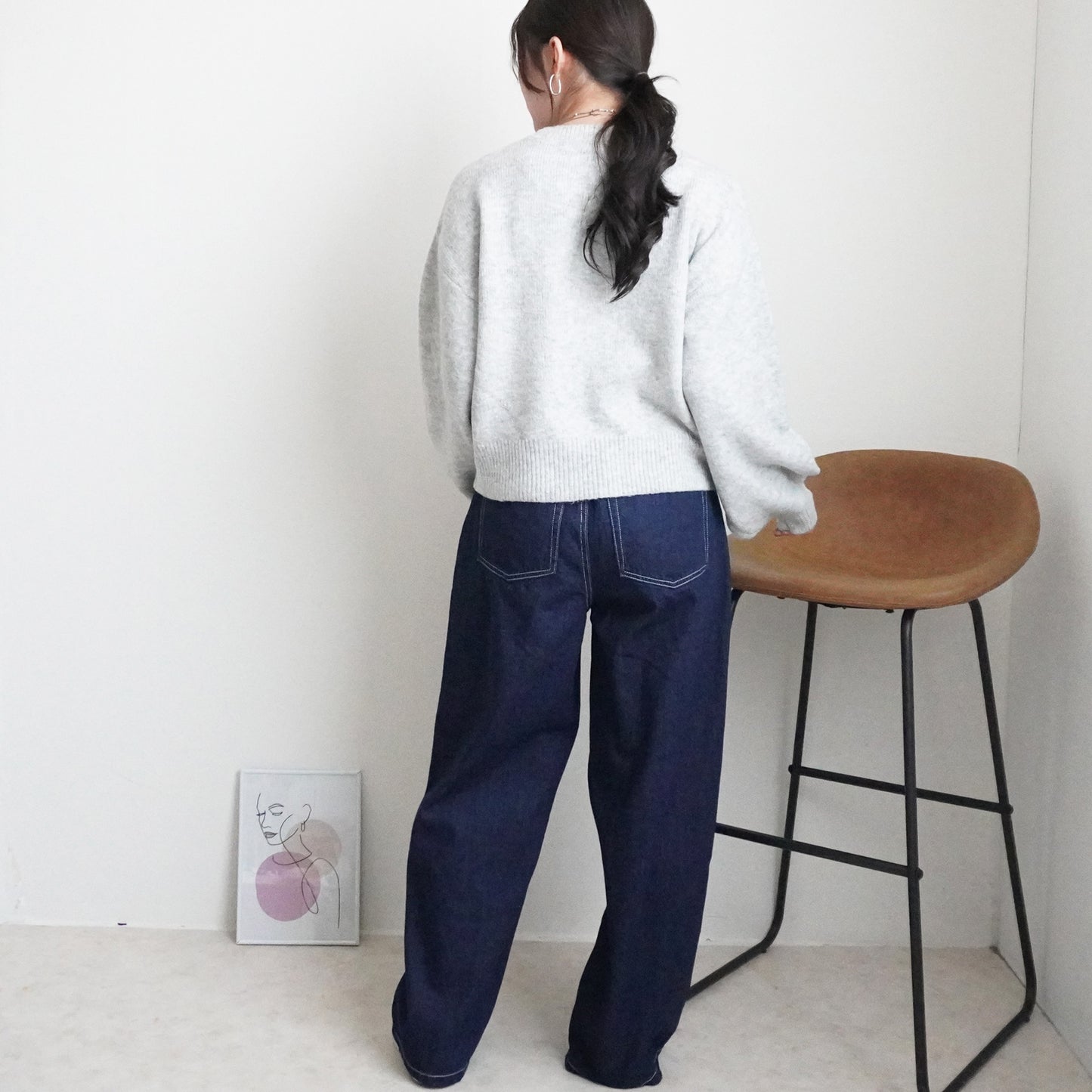 ふんわり起毛ロゴニットプルオーバー