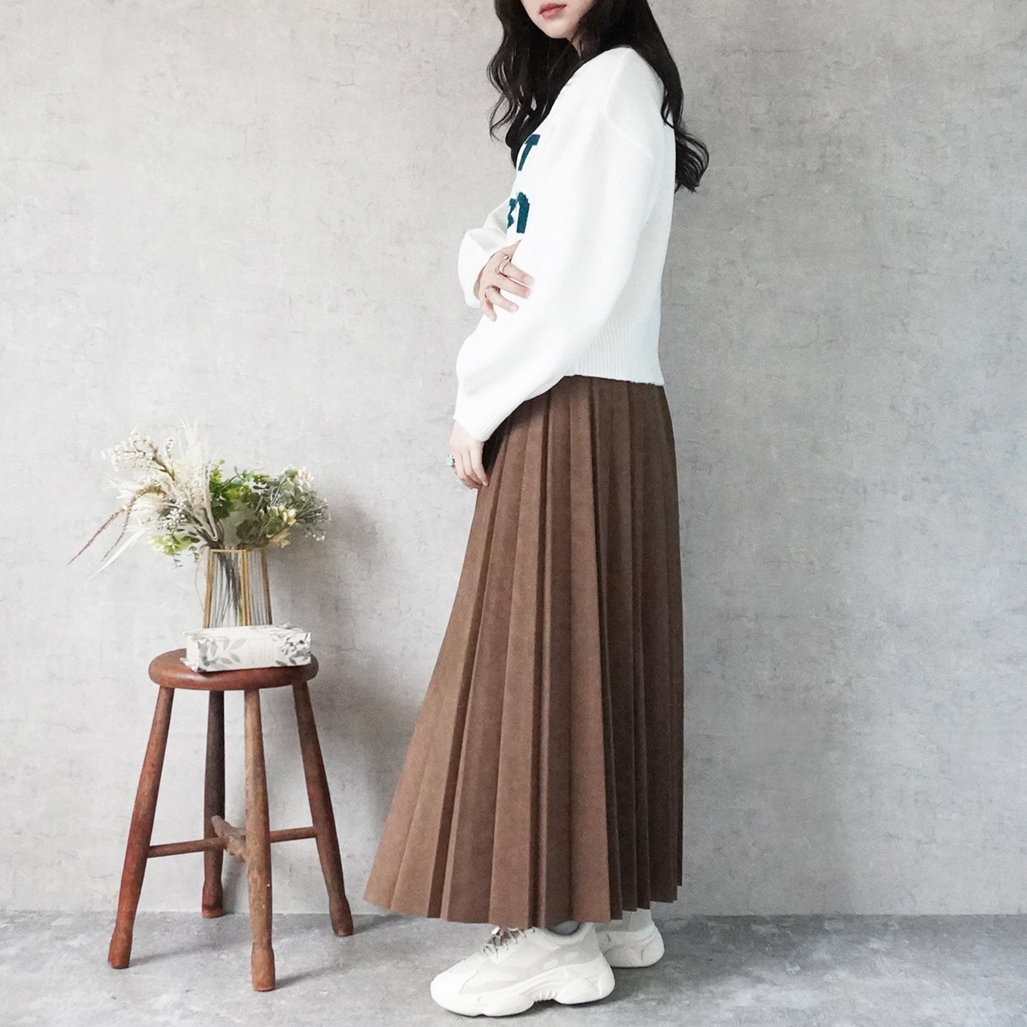 ふんわり起毛ロゴニットプルオーバー