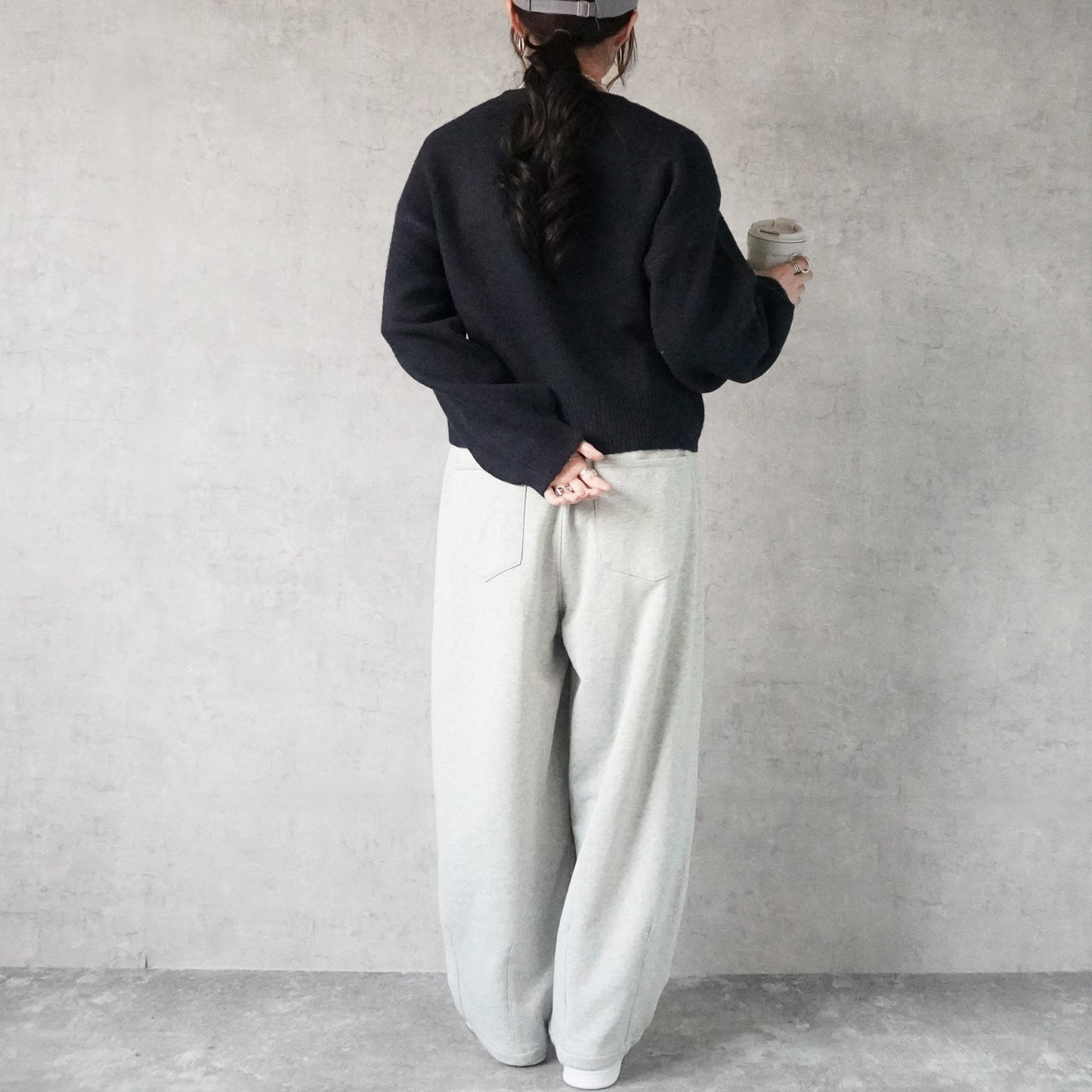 ふんわり起毛ロゴニットプルオーバー