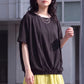 天竺裾ゴム入りドルマンTシャツ