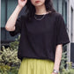 天竺裾ゴム入りドルマンTシャツ