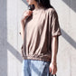 天竺裾ゴム入りドルマンTシャツ