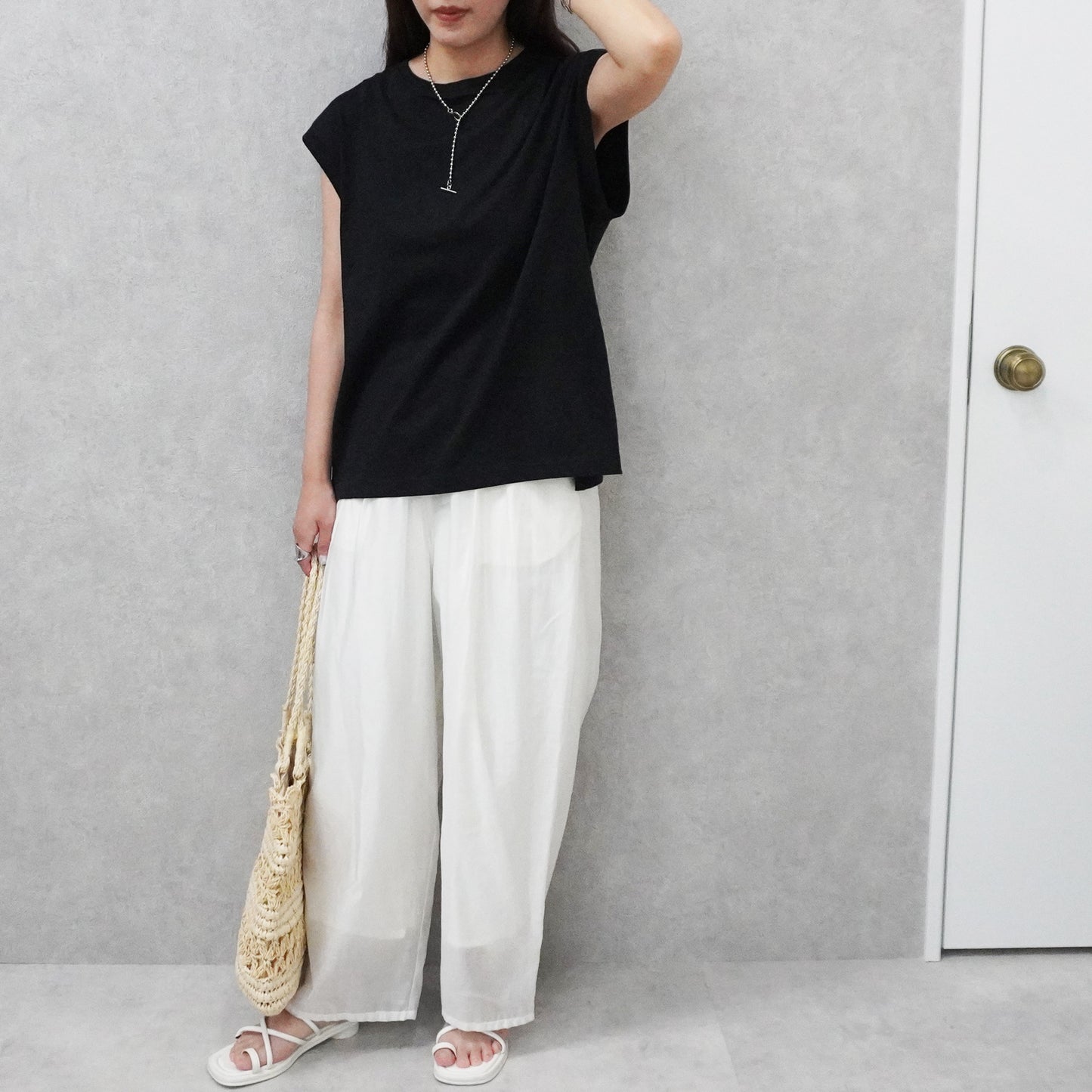 天竺フレンチスリーブTシャツ