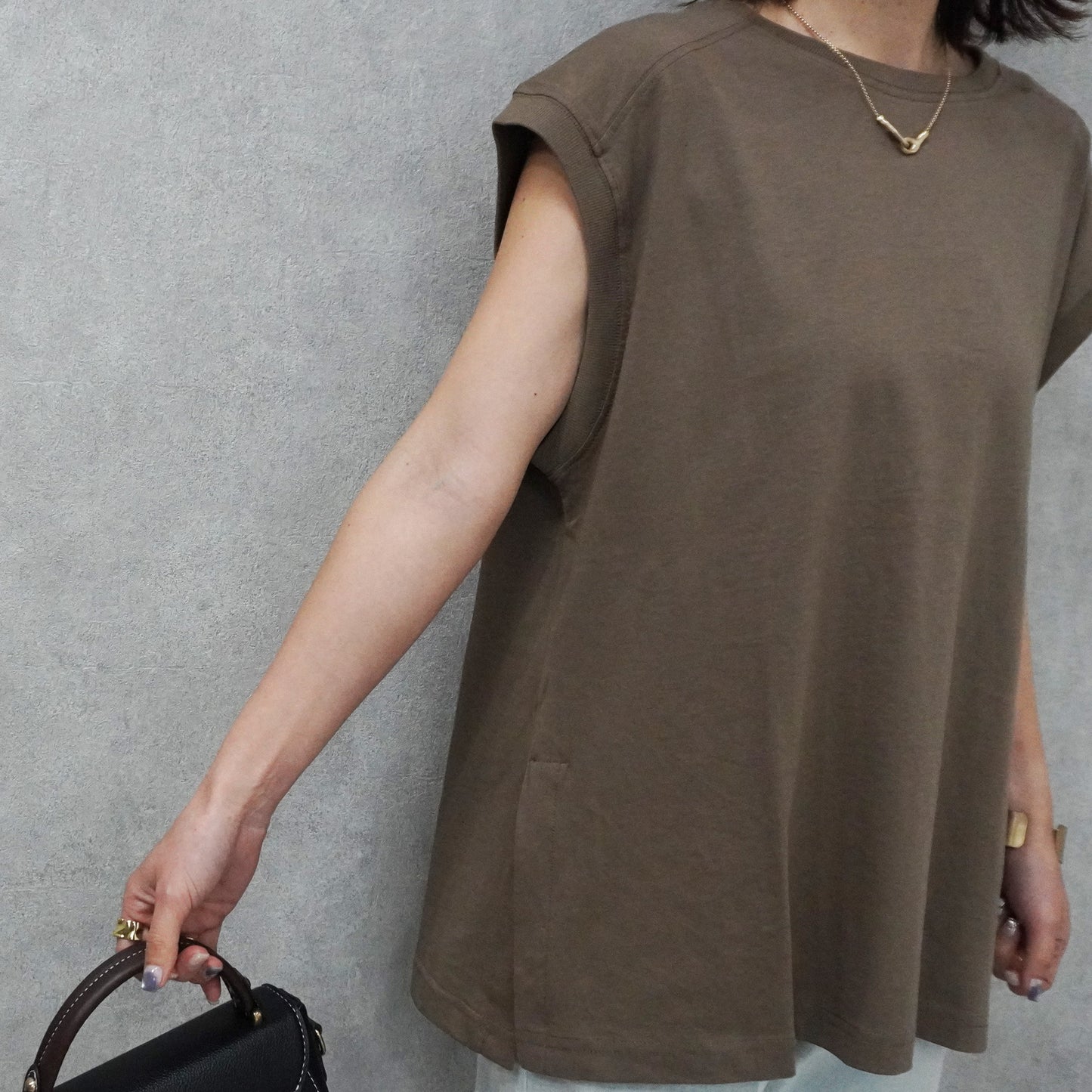 天竺フレンチスリーブTシャツ