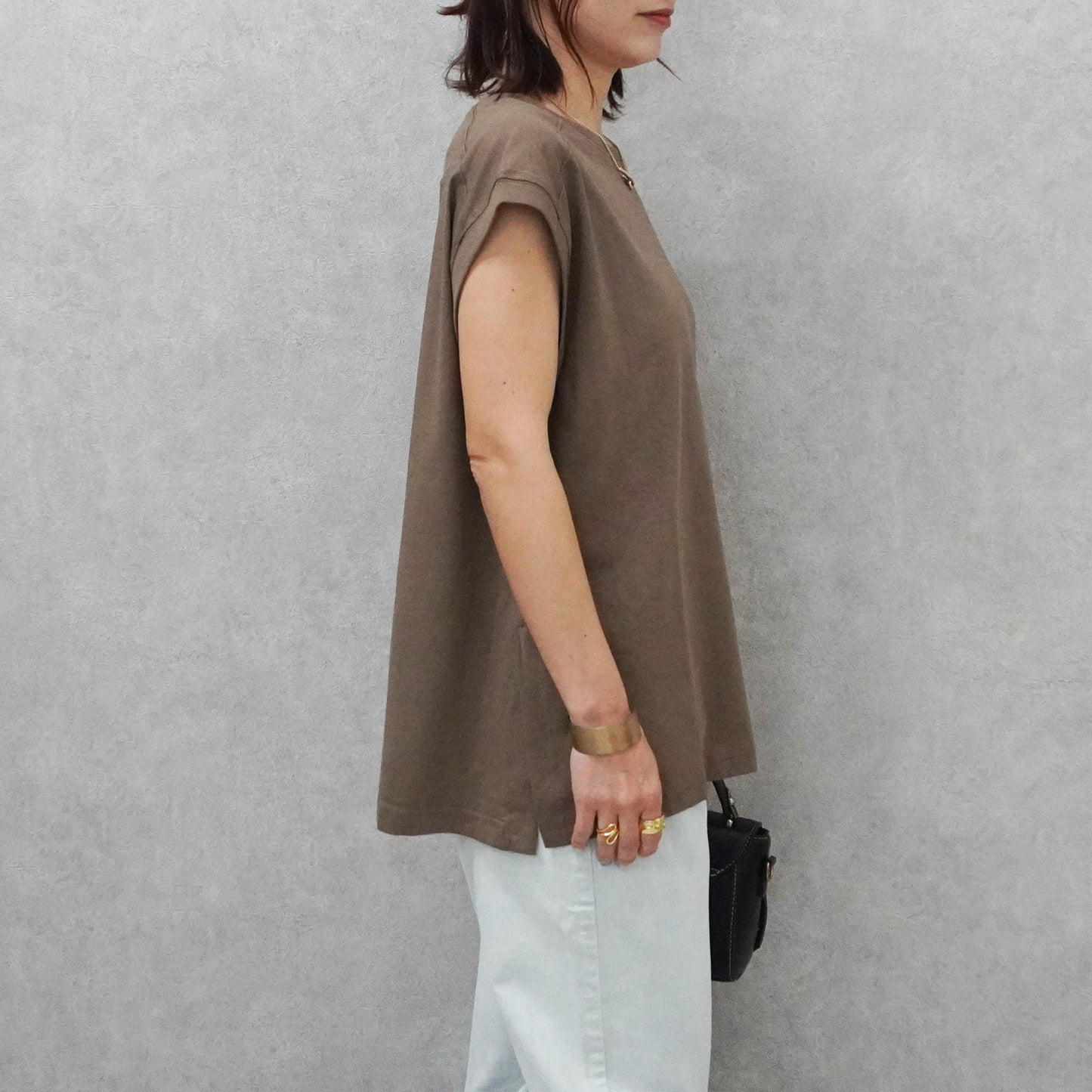 天竺フレンチスリーブTシャツ