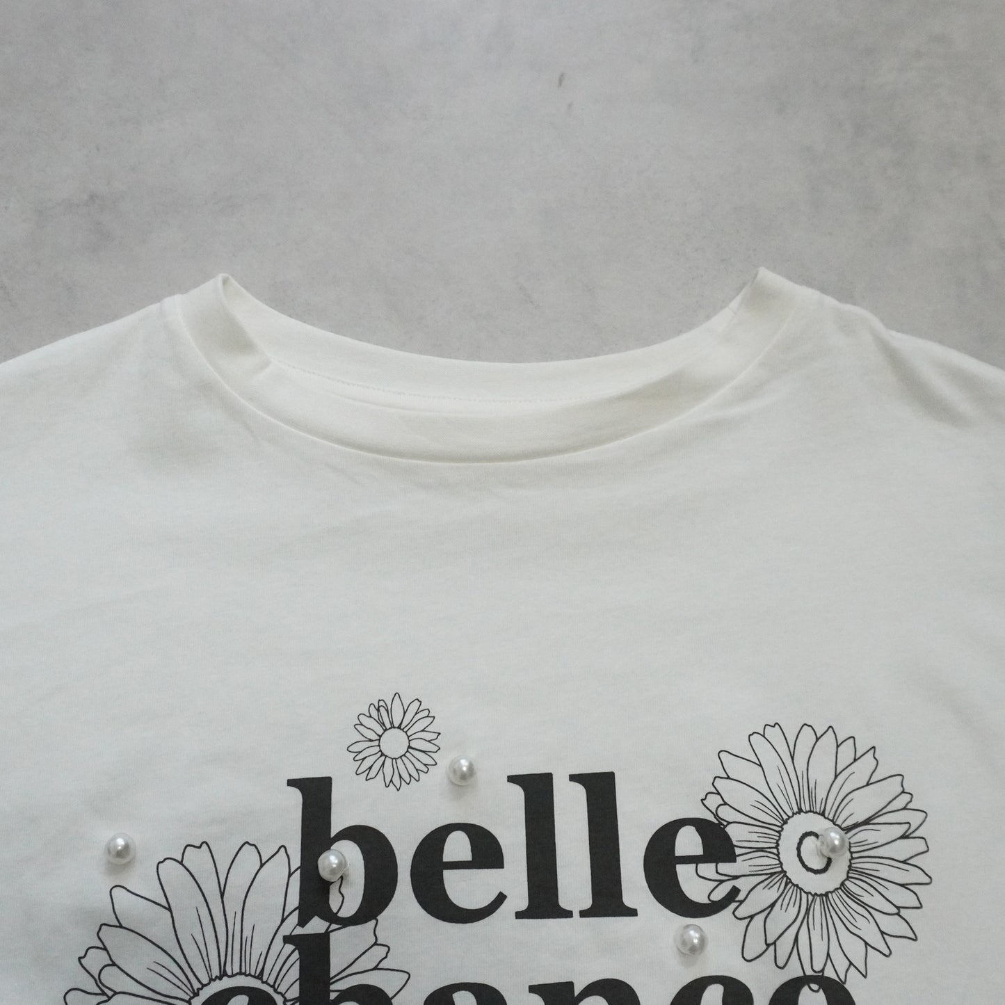 パールプリントTシャツ