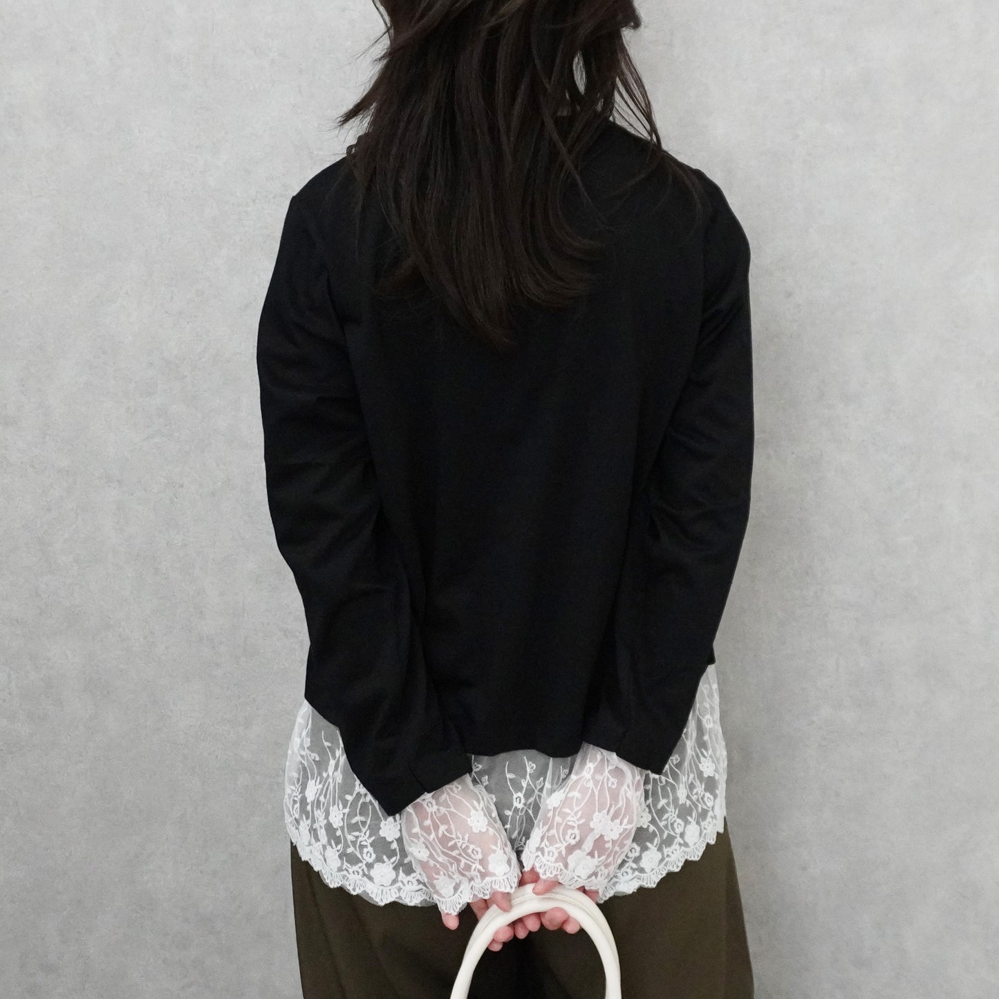 シアーレースドッキングTシャツ