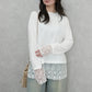 シアーレースドッキングTシャツ