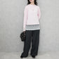 シアーレースドッキングTシャツ