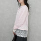 シアーレースドッキングTシャツ