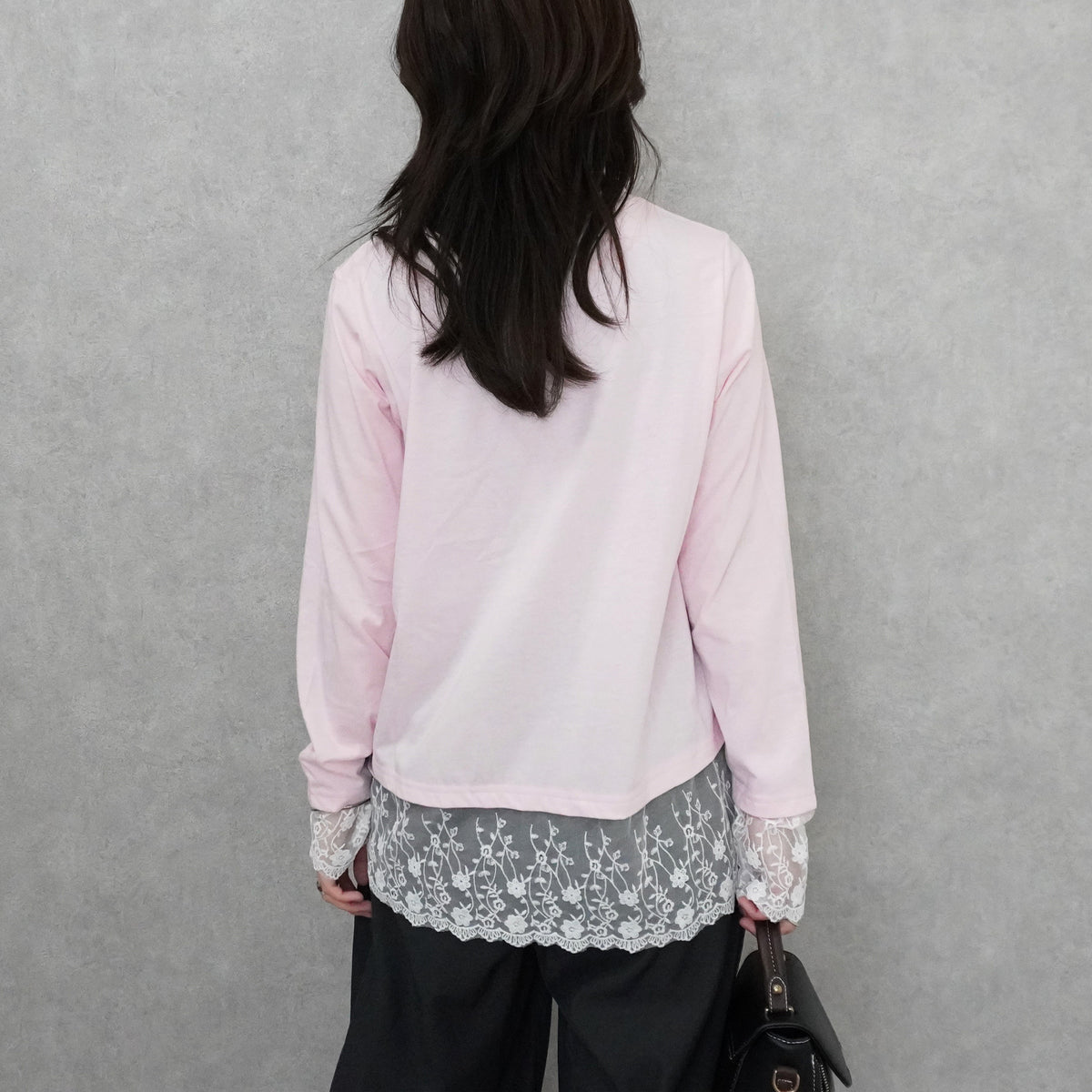 シアーレースドッキングTシャツ