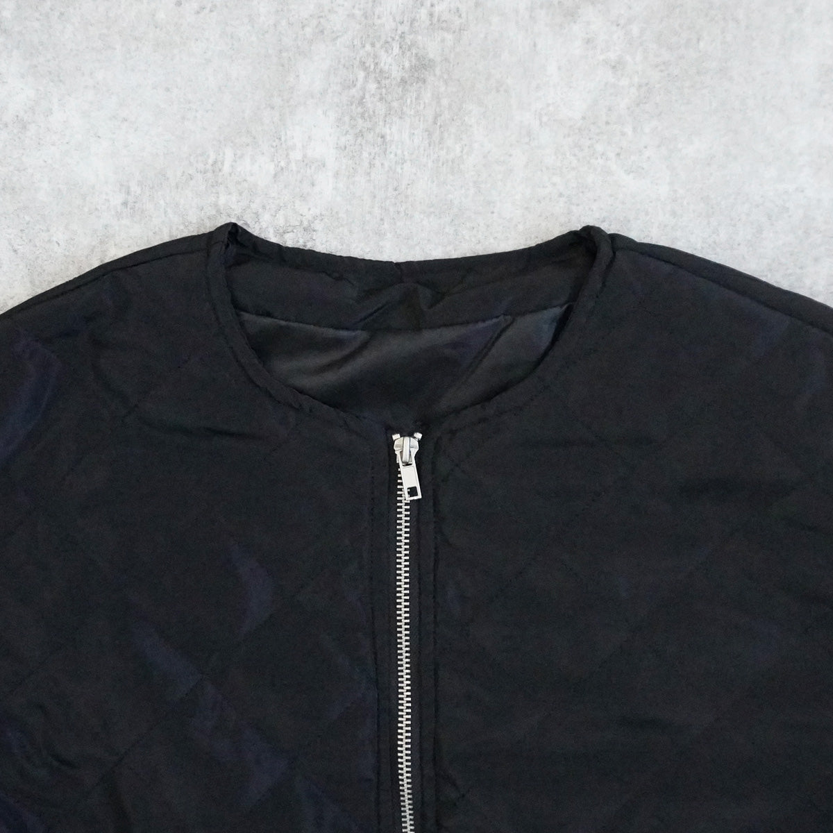 キルティングペプラムジャケット