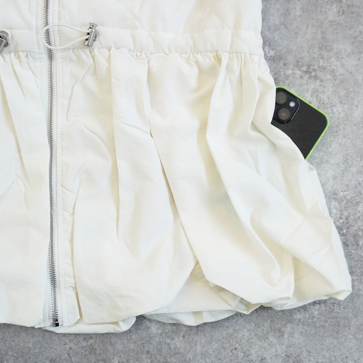 キルティングペプラムジャケット