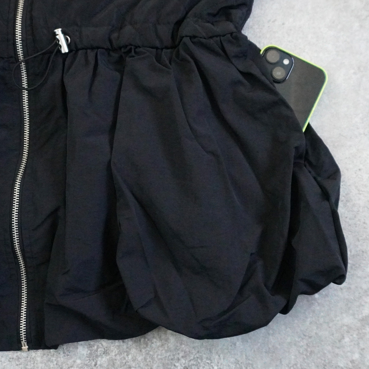 キルティングペプラムジャケット