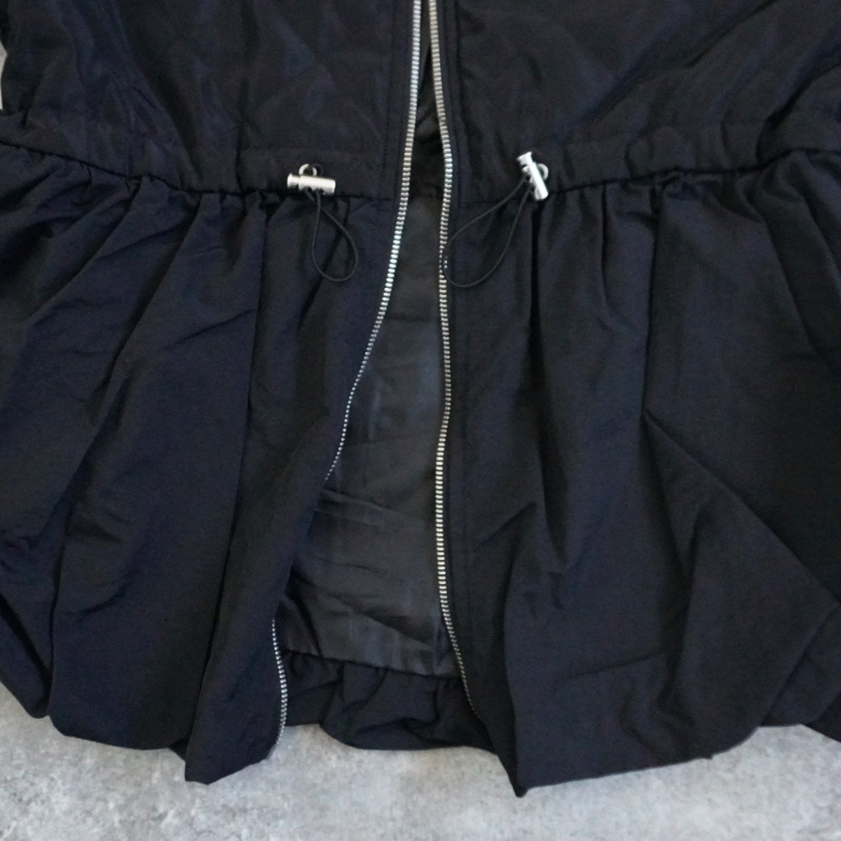 キルティングペプラムジャケット