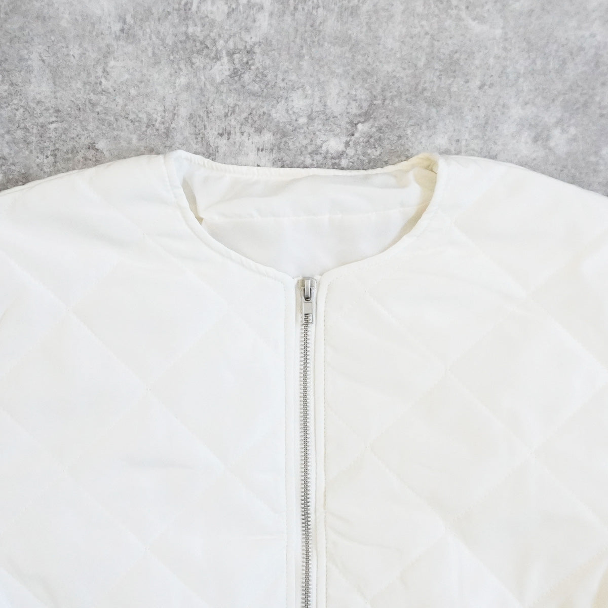 キルティングペプラムジャケット