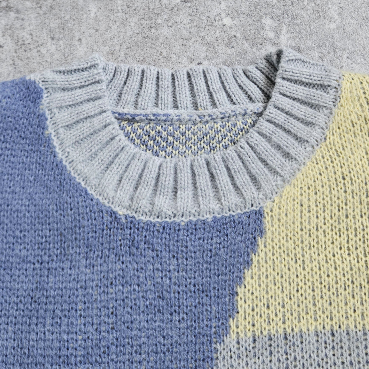 マーブル模様ニュアンスニット