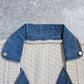 デニム切替ニットジャケット