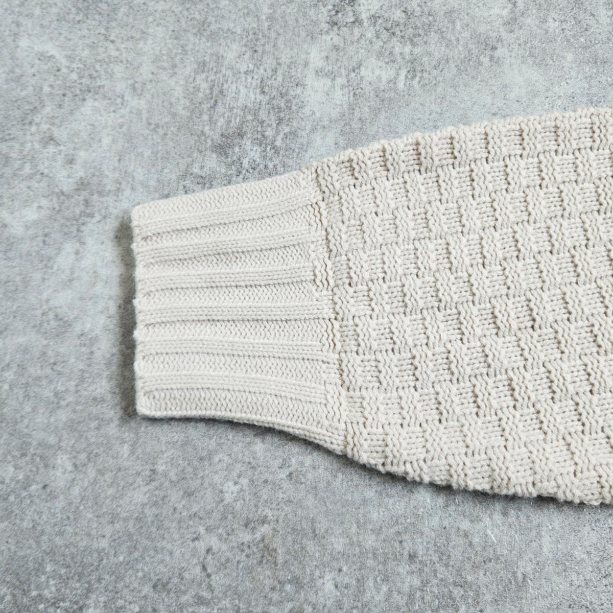 デニム切替ニットジャケット