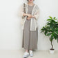 天竺ノースリーブロングワンピース