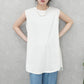 天竺ノースリーブロングTシャツ