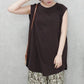 天竺ノースリーブロングTシャツ