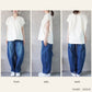 天竺キーネックフレンチスリーブTシャツ