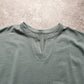 天竺キーネックフレンチスリーブTシャツ