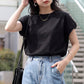 接触冷感フレンチフレアTシャツ