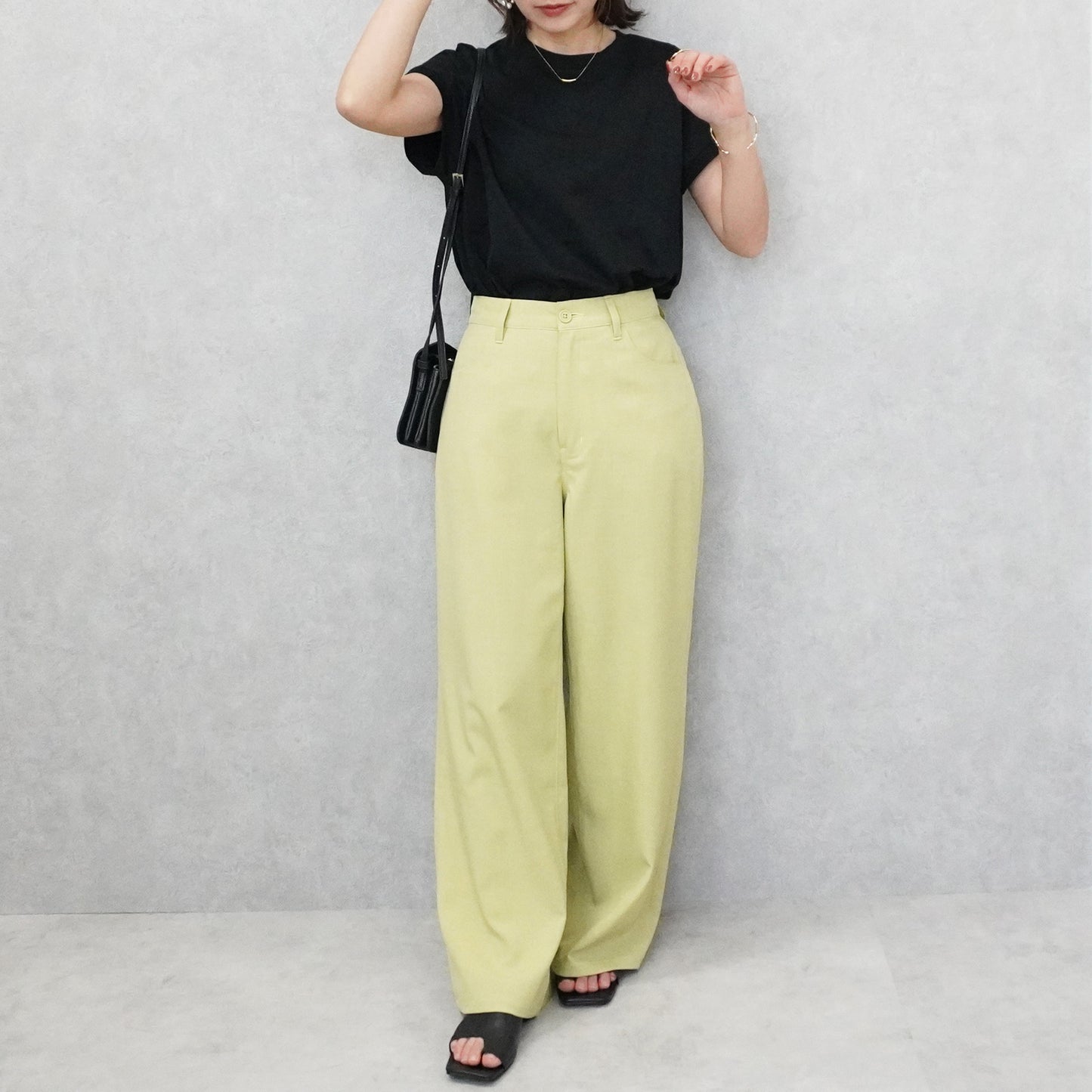 接触冷感フレンチフレアTシャツ