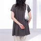 接触冷感フレンチフレアTシャツ