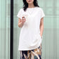 接触冷感フレンチフレアTシャツ
