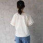 フリル半袖天竺Tシャツ