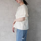袖フリル半袖Tシャツ