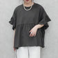 接触冷感天竺ウエストフリル半袖Tシャツ