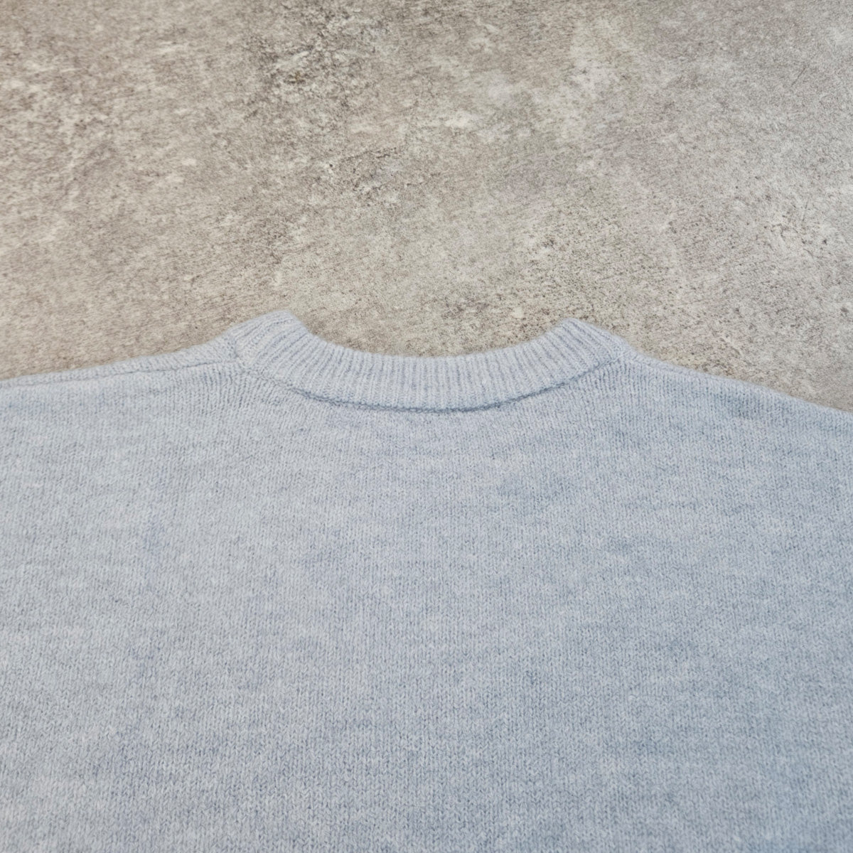 裾リブスリット入り天竺編みニット