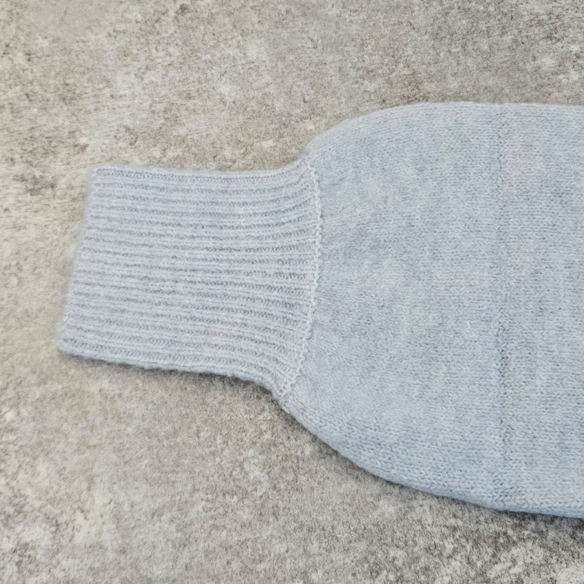 裾リブスリット入り天竺編みニット