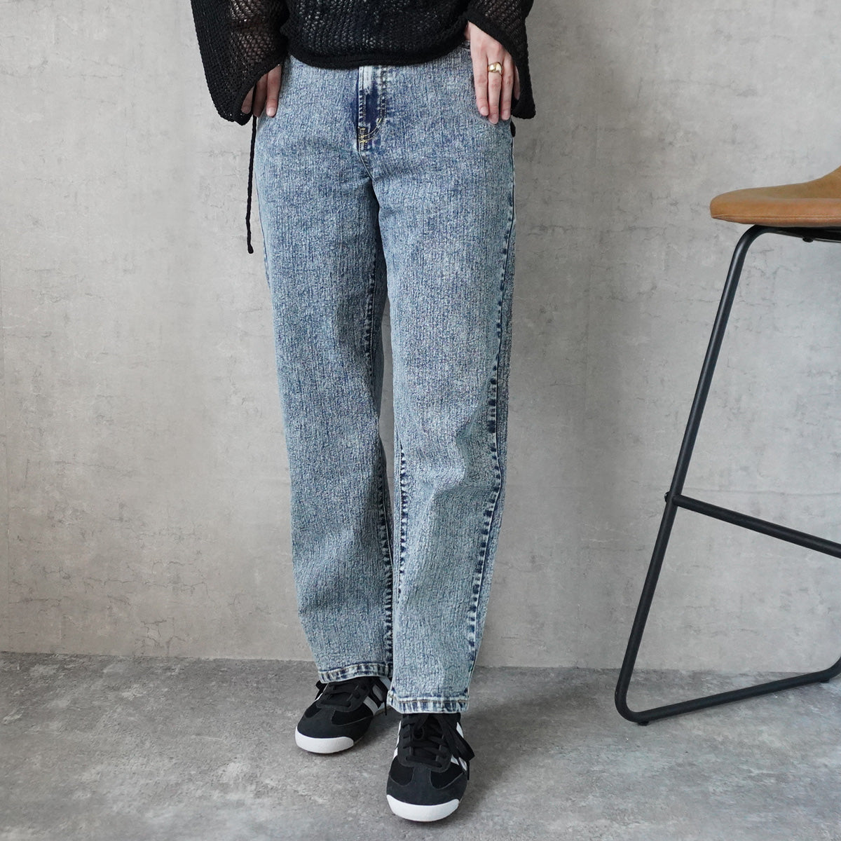 リサイクルデニムストレートパンツ【新色登場】
