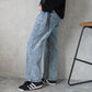 リサイクルデニムストレートパンツ【新色登場】