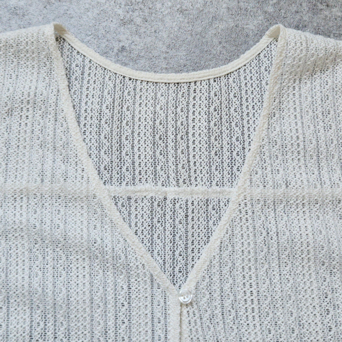 透かし編みレースジレベスト