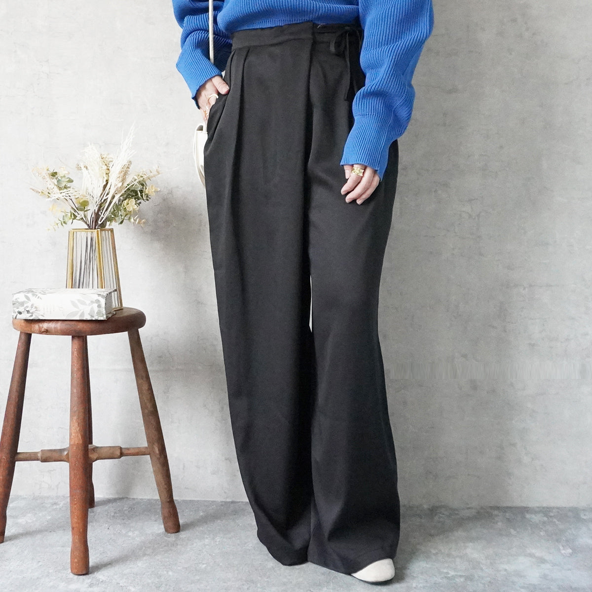 【先行予約】ラップワイドパンツ