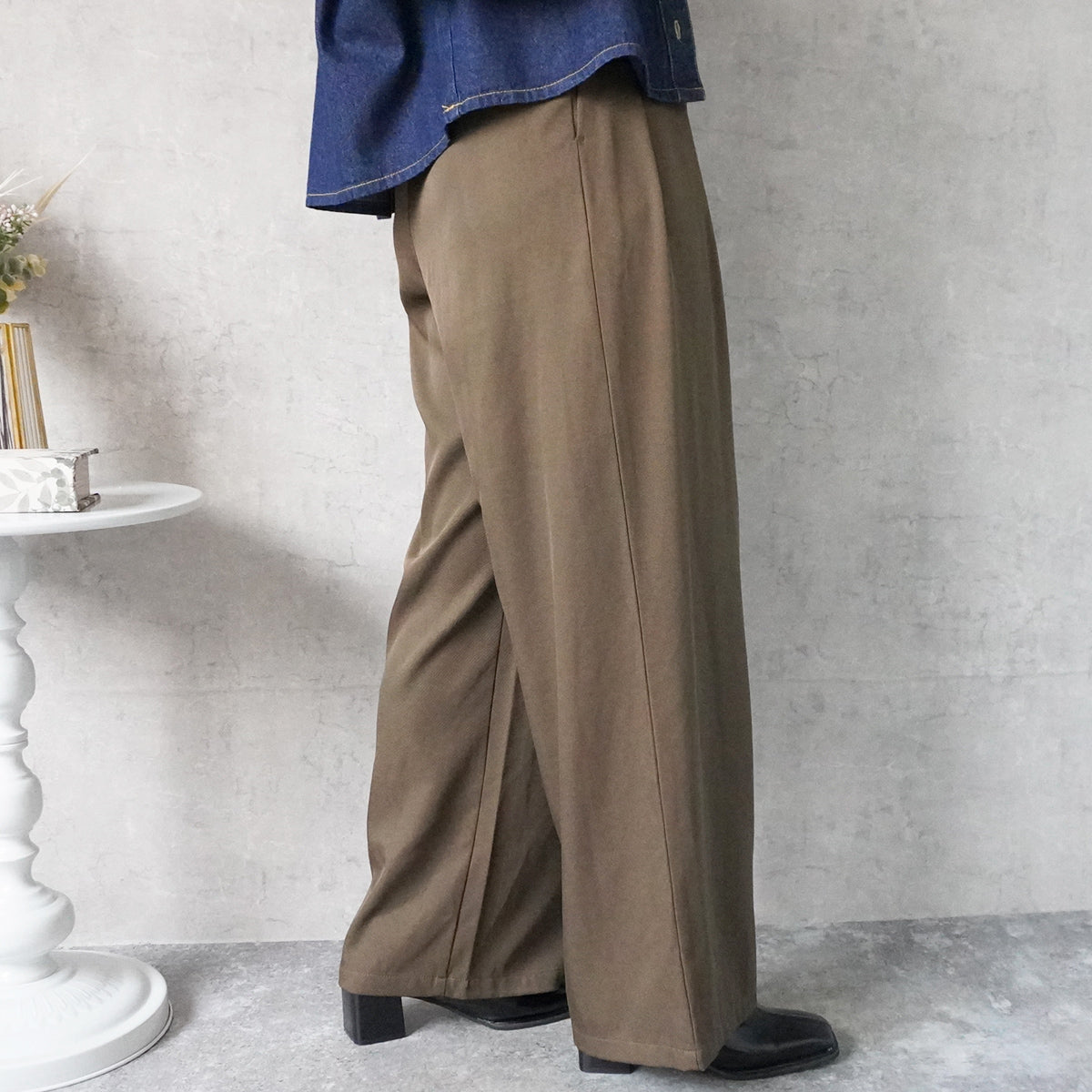 【先行予約】ラップワイドパンツ