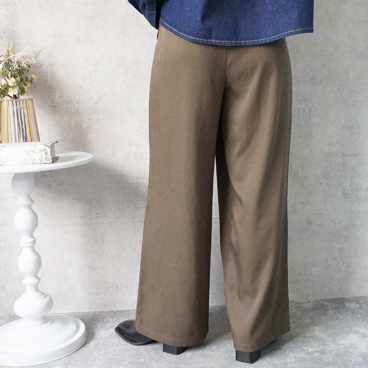 【先行予約】ラップワイドパンツ
